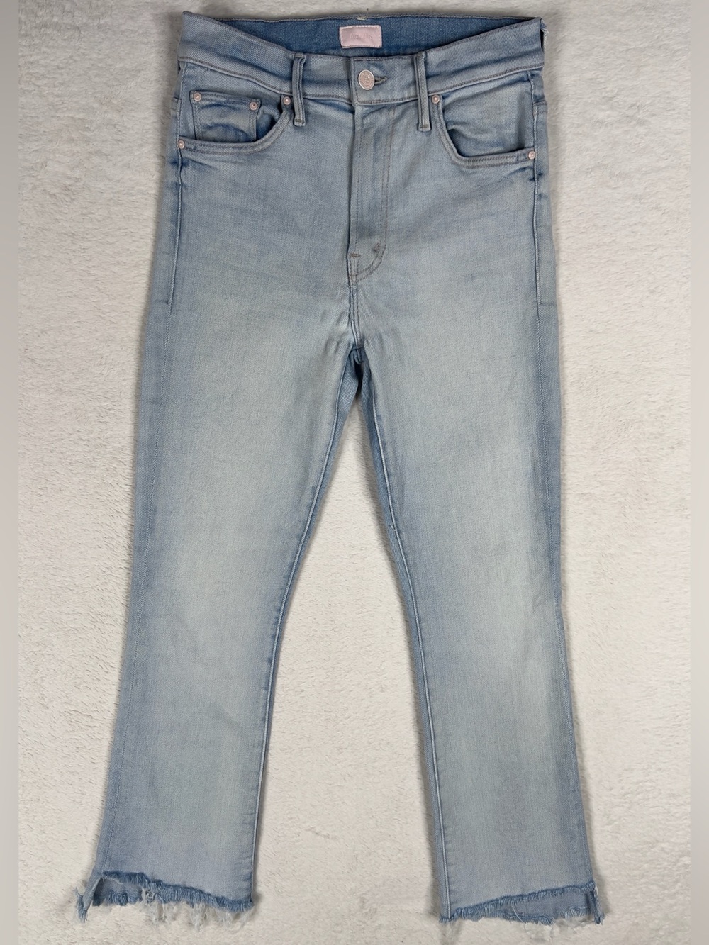 Mother The Insider‎ Crop Step Fray Jeans Women's 29 Sexico Mexico Wash Bootcut
